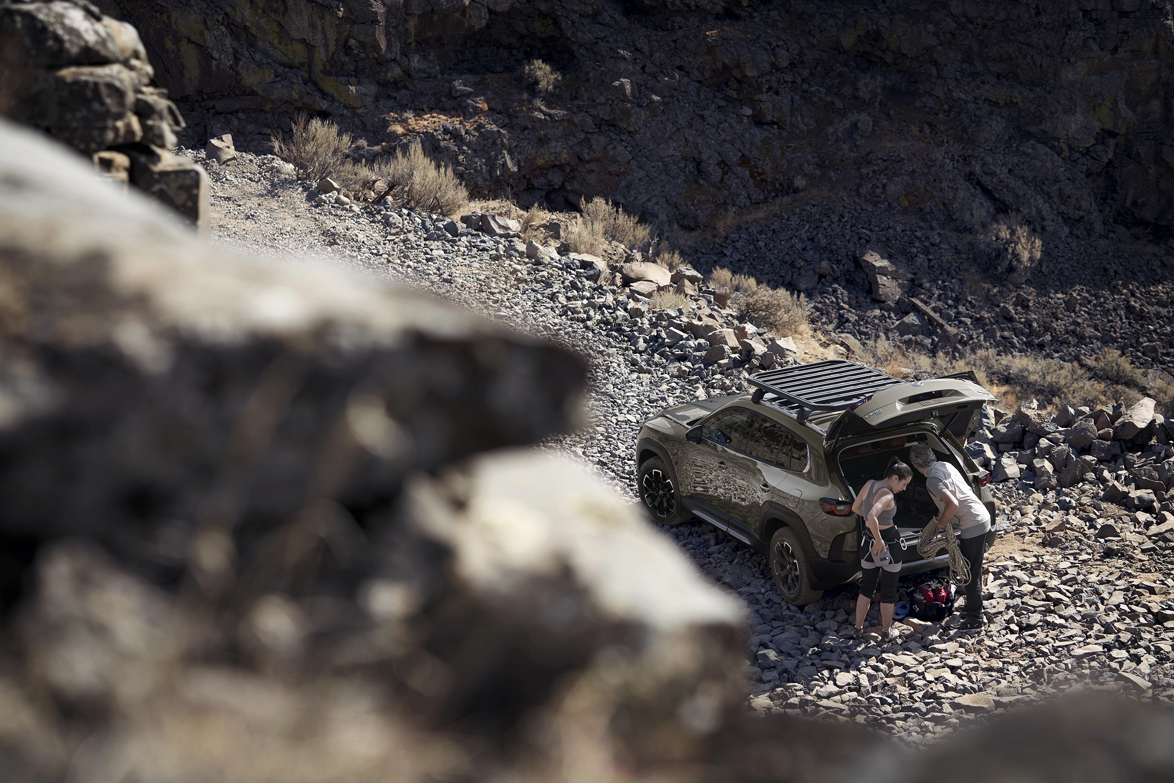 Journée escalade avec un Mazda CX-50 2023