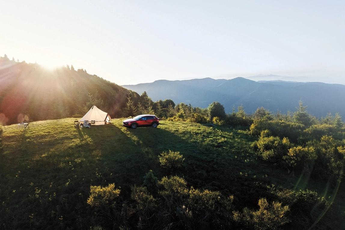 Du camping avec une Mazda CX-30 2022
