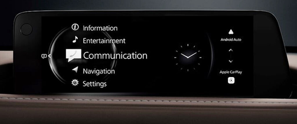 Image showing the central display of the 2025 Mazda CX-30.