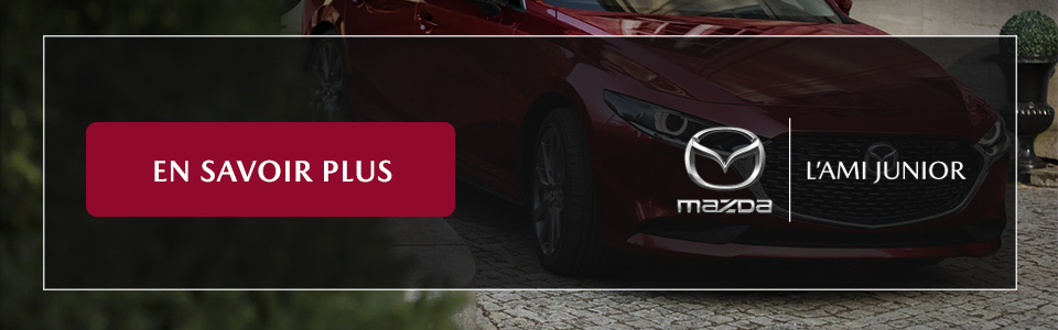 Image qui montre un appel à l'action sur la mazda 3 2025. 